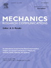 MECHANICS RESEARCH COMMUNICATIONS雜志封面
